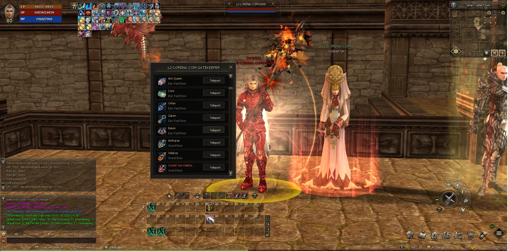 Epic Boss Teleports